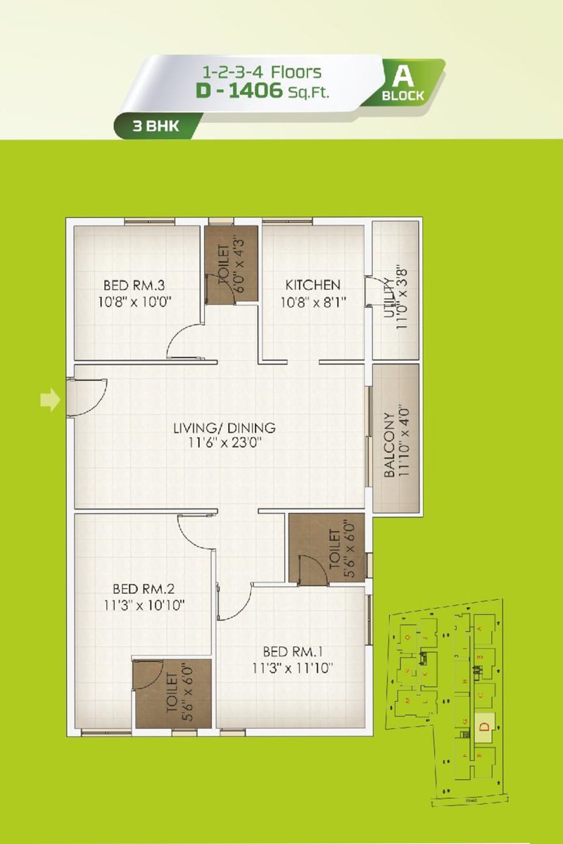 Marutham Coconut Grove  floor plan layout
